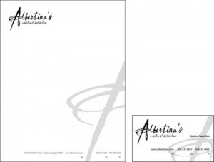 Albertina's: A Bistro of Distinction: Stationery System